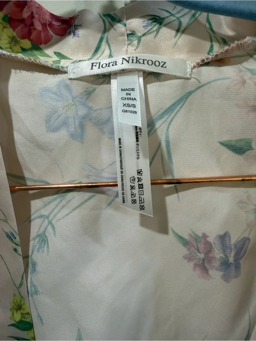 Flora Nikrooz Pink Floral Satin Robe